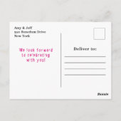 ハロウィーンドファンシーレスパーティーミイムピンク ポストカード (裏面)