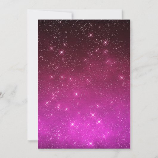 ハロウィーンドファンシーレス誕生日ミームピンク 招待状 (裏面)