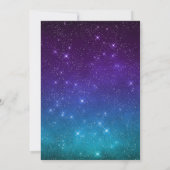 ハロウィーンドファンシーレス誕生日ヴァンパイレスパープル 招待状 (裏面)