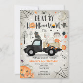 ハロウィーンドライブバイバースデーパーティーパレード 招待状 (正面)