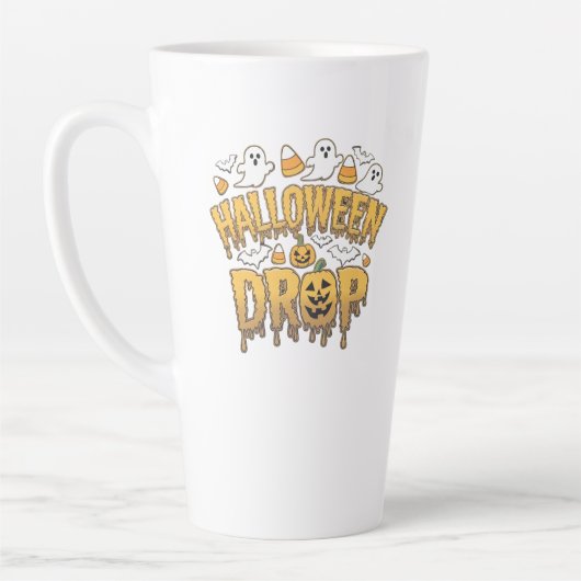 ハロウィーンドロップ カフェラテマグ (左)