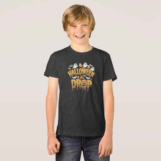 ハロウィーンドロップ トライブレンドTシャツ (正面全面)
