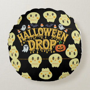 ハロウィーンドロップ ラウンドクッション