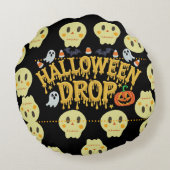 ハロウィーンドロップ ラウンドクッション (裏面)