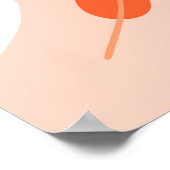 ハロウィーンドードル、カボチャ、こうもりパターン。 ポスター (角)