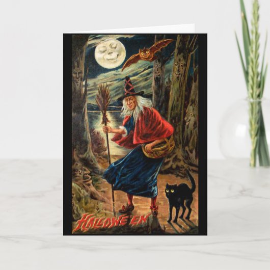 ハロウィーンナイトの魔女 カード (正面)