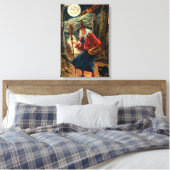 ハロウィーンナイトの魔女 キャンバスプリント (インサイチュ (寝室))