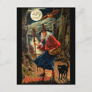 ハロウィーンナイトの魔女 ポストカード