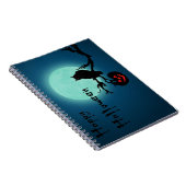 ハロウィーンナイトカボチャフクロウ ノートブック (右側)