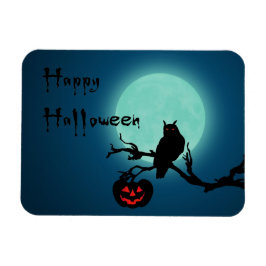 ハロウィーンナイトカボチャフクロウ マグネット