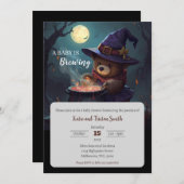 ハロウィーンナイトタイムフォレストベビーシャワー招待状 招待状 (正面/裏面)