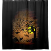 ハロウィーンナイトハッピーハローウィン! シャワーカーテン (正面)