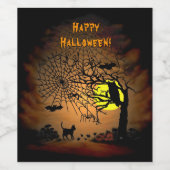 ハロウィーンナイトハッピーハローウィン! ワインラベル (シングルラベル)