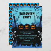 ハロウィーンナイトパーティの招待状 招待状 (正面/裏面)