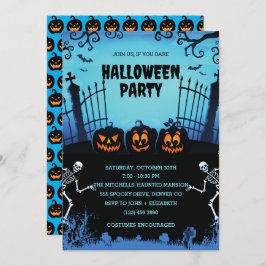 ハロウィーンナイトパーティの招待状 招待状