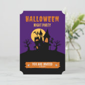 ハロウィーンナイトパーティー招待状 招待状 (スタンド正面)