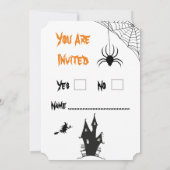ハロウィーンナイトパーティー招待状 招待状 (裏面)