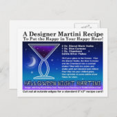 ハロウィーンナイトマルティーニレシピはがき ポストカード (正面/裏面)