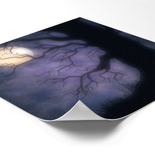 ハロウィーンナイト写真の背景 ポスター (角)