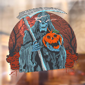 ハロウィーンナイト死神の恐ろしいカボチャ ウィンドウサイン (シート2)