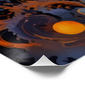 ハロウィーンナイト魔法キャット&パンプキン ポスター (コーナー)