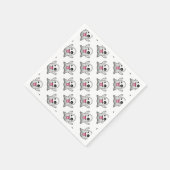 ハロウィーンナプキン/幽霊 スタンダードカクテルナプキン (角)