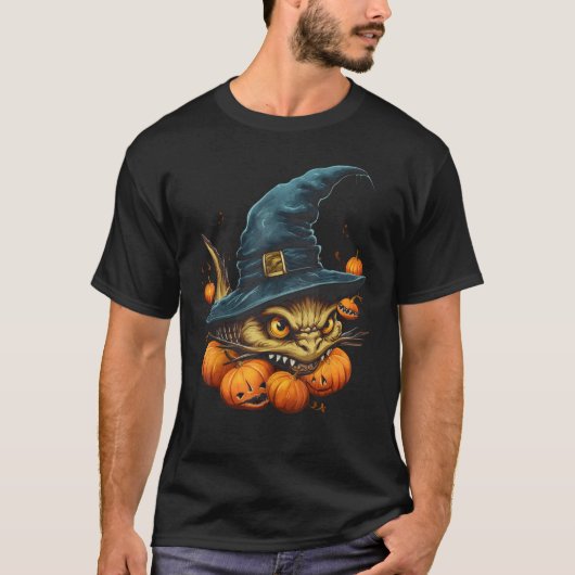 ハロウィーンナマズ魚釣り恋人フィッシャーマンコスチューム Tシャツ (正面)