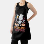 ハロウィーンナースおもしろいスケルトンジョークエッセンシャルT-Sh エプロン (インサイチュ)