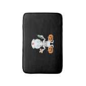 ハロウィーンナースおもしろいスケルトンジョークエッセンシャルT-Sh バスマット (正面縦)