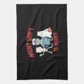 ハロウィーンナースおもしろい幽霊スケルトンゾンビエッセント キッチンタオル (縦)