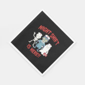 ハロウィーンナースおもしろい幽霊スケルトンゾンビエッセント スタンダードランチョンナプキン (角)