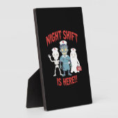 ハロウィーンナースおもしろい幽霊スケルトンゾンビエッセント フォトプラーク (側面)