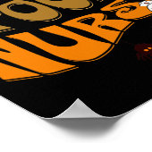 ハロウィーンナースおもしろい製品怖い怖い幽霊C ポスター (角)