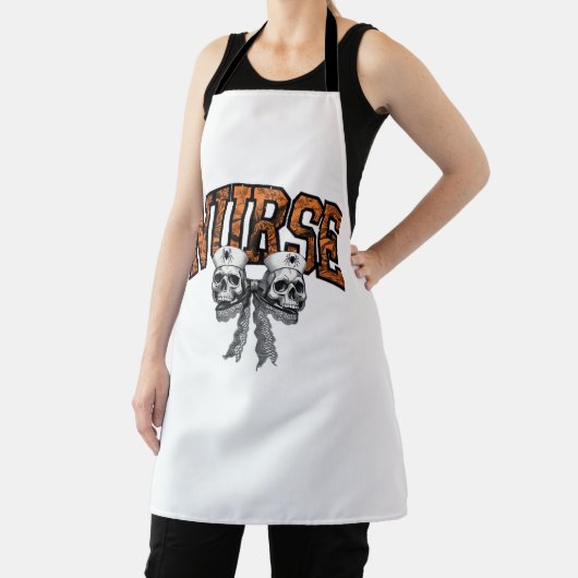 ハロウィーンナースコケクラシックットボウTシャツ エプロン (インサイチュ)