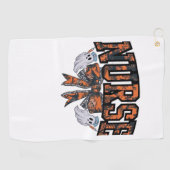 ハロウィーンナースコケットボウ秋クラシックTシャツ ゴルフタオル (横)