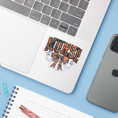 ハロウィーンナースコケットボウ秋クラシックTシャツ シール (ノートパソコンとiPhone)