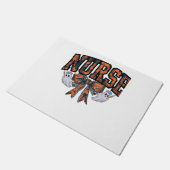 ハロウィーンナースコケットボウ秋クラシックTシャツ ドアマット (アングル)