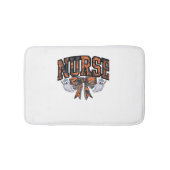 ハロウィーンナースコケットボウ秋クラシックTシャツ バスマット (正面)