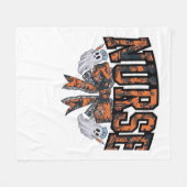 ハロウィーンナースコケットボウ秋クラシックTシャツ フリースブランケット (正面(横))