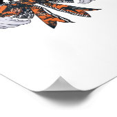 ハロウィーンナースコケットボウ秋クラシックTシャツ ポスター (角)