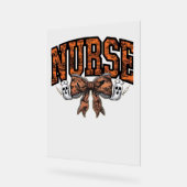 ハロウィーンナースコケ不気味ックラシッククボウTシェル アクリルサイン (傾斜)