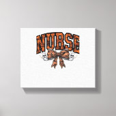 ハロウィーンナースコケ不気味ックラシッククボウTシェル キャンバスプリント (正面)