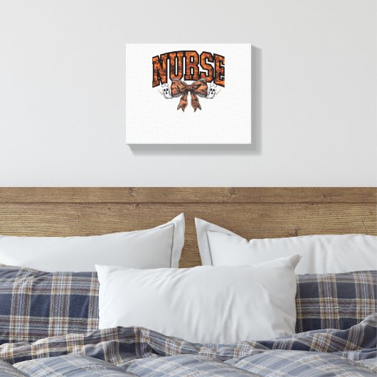 ハロウィーンナースコケ不気味ックラシッククボウTシェル キャンバスプリント (インサイチュ (寝室))