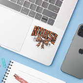 ハロウィーンナースコケ不気味ックラシッククボウTシェル シール (ノートパソコンとiPhone)