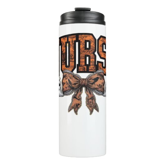 ハロウィーンナースコケ不気味ックラシッククボウTシェル タンブラー (正面)