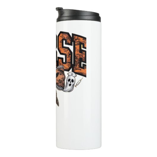 ハロウィーンナースコケ不気味ックラシッククボウTシェル タンブラー (回転右)