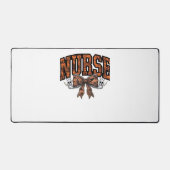 ハロウィーンナースコケ不気味ックラシッククボウTシェル デスクマット (正面)