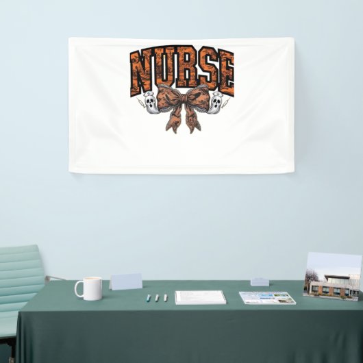 ハロウィーンナースコケ不気味ックラシッククボウTシェル 横断幕 (トレードショー)