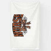 ハロウィーンナースコケ不気味ックラシッククボウTシェル 横断幕 (縦)