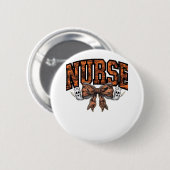 ハロウィーンナースコケ不気味ックラシッククボウTシェル 缶バッジ (正面&裏面)